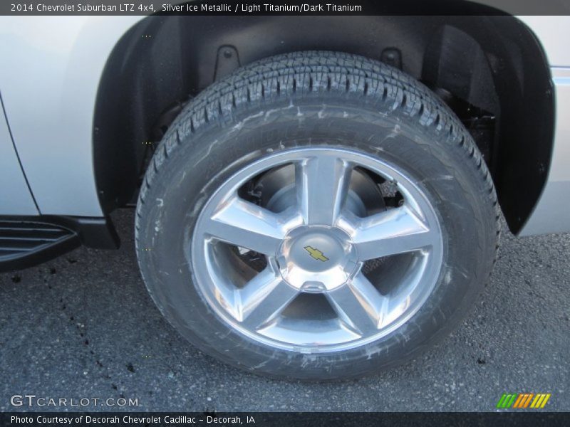 Silver Ice Metallic / Light Titanium/Dark Titanium 2014 Chevrolet Suburban LTZ 4x4