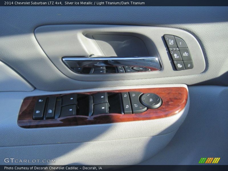 Silver Ice Metallic / Light Titanium/Dark Titanium 2014 Chevrolet Suburban LTZ 4x4