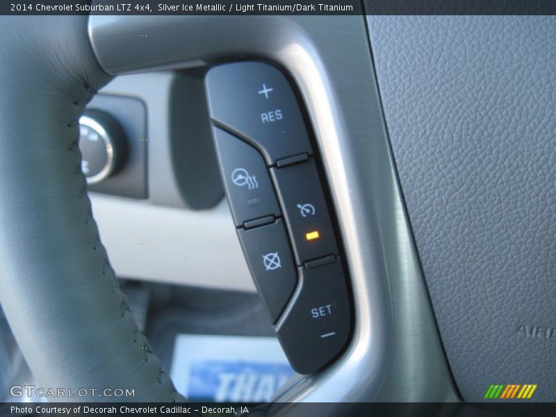 Silver Ice Metallic / Light Titanium/Dark Titanium 2014 Chevrolet Suburban LTZ 4x4