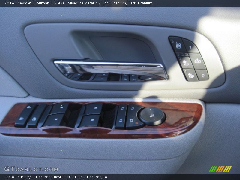 Silver Ice Metallic / Light Titanium/Dark Titanium 2014 Chevrolet Suburban LTZ 4x4