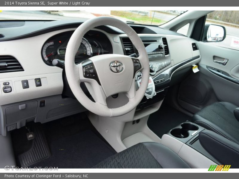 Light Gray Interior - 2014 Sienna SE 