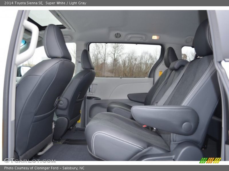 Rear Seat of 2014 Sienna SE