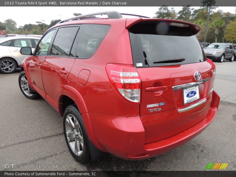 Barcelona Red Metallic / Dark Charcoal 2010 Toyota RAV4 Sport 4WD