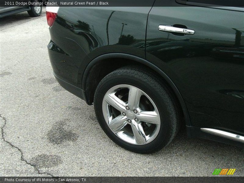 Natural Green Pearl / Black 2011 Dodge Durango Citadel