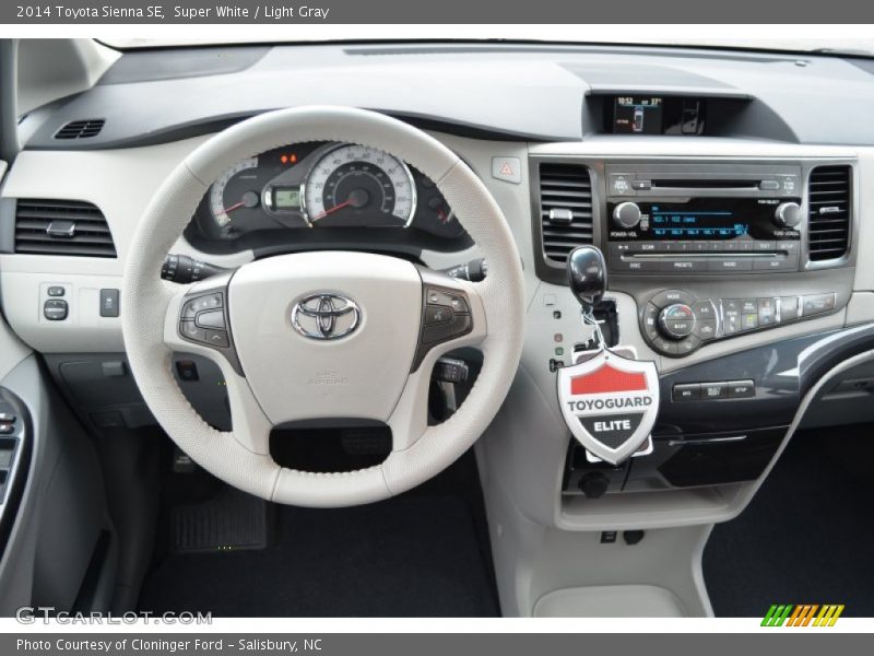 Dashboard of 2014 Sienna SE