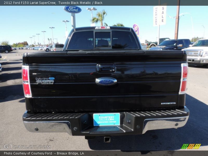 Tuxedo Black Metallic / Black 2012 Ford F150 Lariat SuperCrew