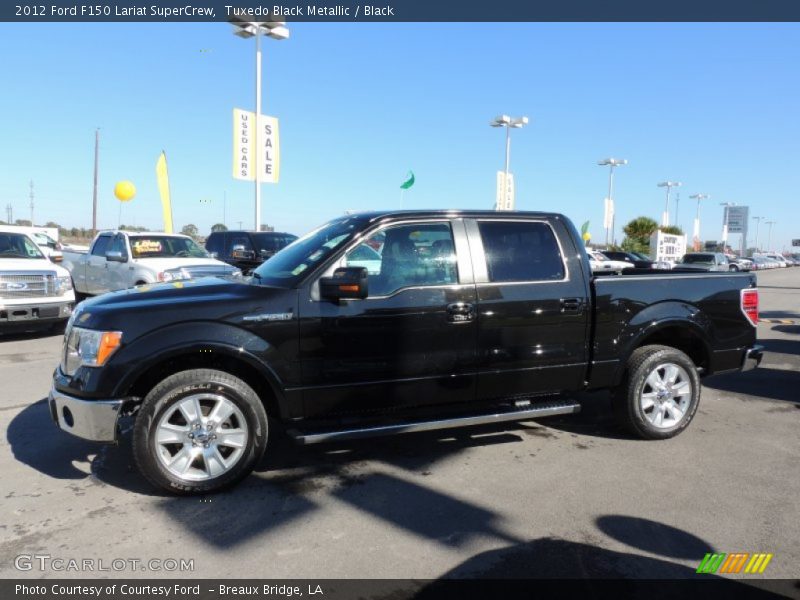 Tuxedo Black Metallic / Black 2012 Ford F150 Lariat SuperCrew