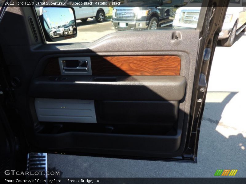 Tuxedo Black Metallic / Black 2012 Ford F150 Lariat SuperCrew