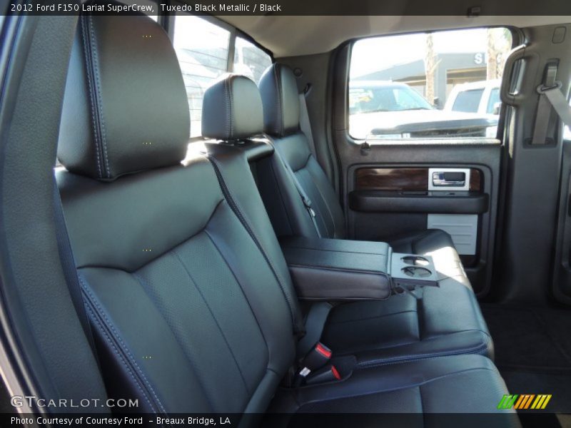 Tuxedo Black Metallic / Black 2012 Ford F150 Lariat SuperCrew
