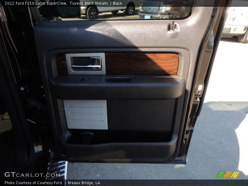 Tuxedo Black Metallic / Black 2012 Ford F150 Lariat SuperCrew