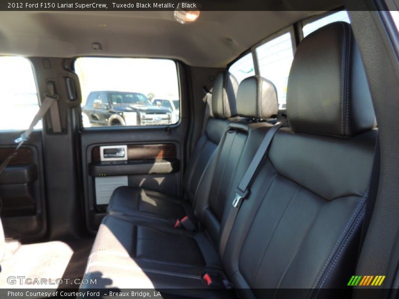 Tuxedo Black Metallic / Black 2012 Ford F150 Lariat SuperCrew
