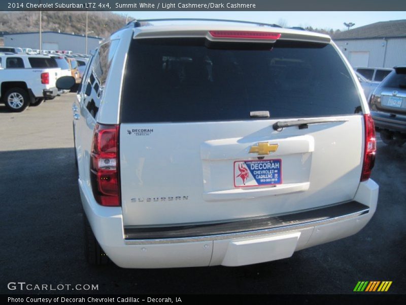 Summit White / Light Cashmere/Dark Cashmere 2014 Chevrolet Suburban LTZ 4x4