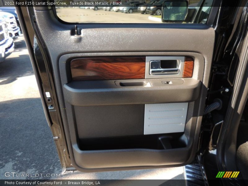 Tuxedo Black Metallic / Black 2012 Ford F150 Lariat SuperCrew