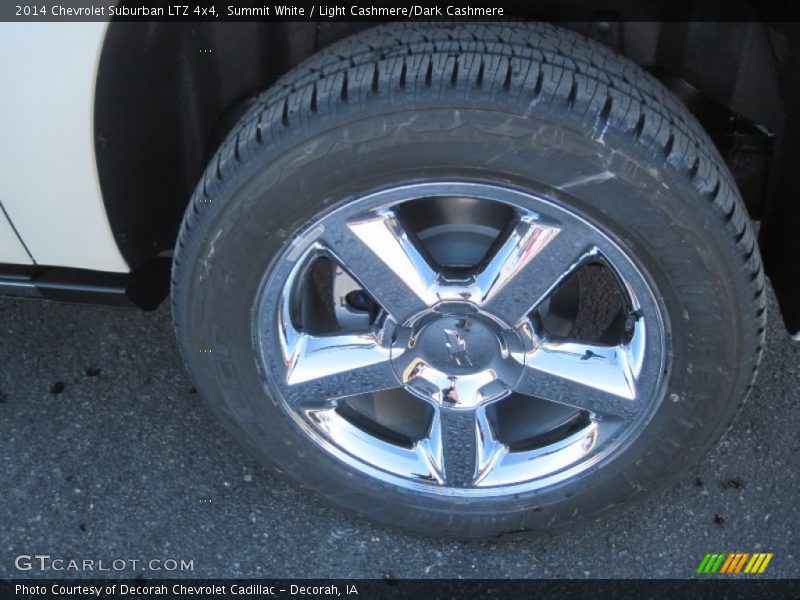 Summit White / Light Cashmere/Dark Cashmere 2014 Chevrolet Suburban LTZ 4x4