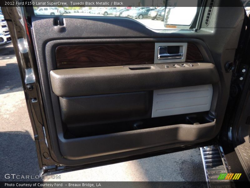 Tuxedo Black Metallic / Black 2012 Ford F150 Lariat SuperCrew
