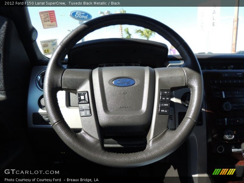 Tuxedo Black Metallic / Black 2012 Ford F150 Lariat SuperCrew