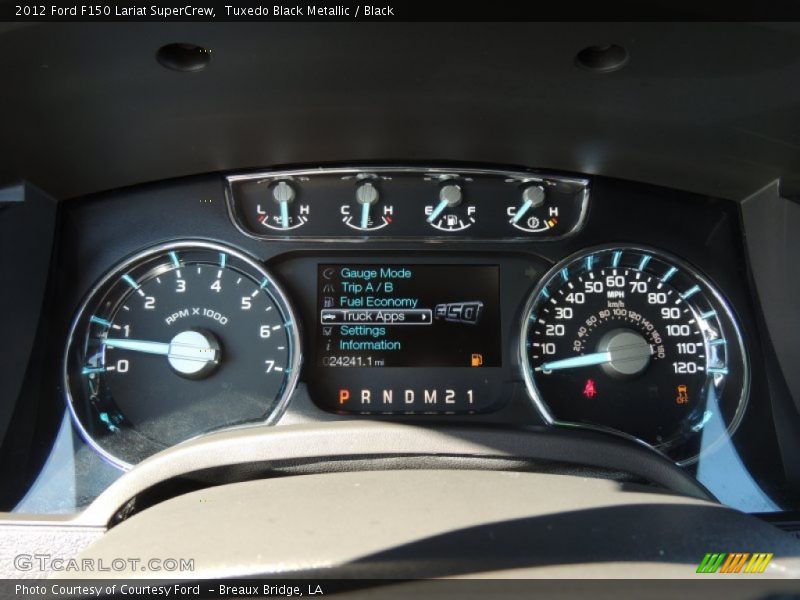 Tuxedo Black Metallic / Black 2012 Ford F150 Lariat SuperCrew