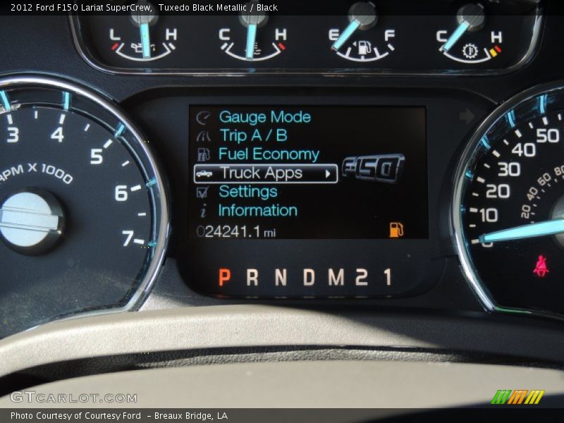 Tuxedo Black Metallic / Black 2012 Ford F150 Lariat SuperCrew