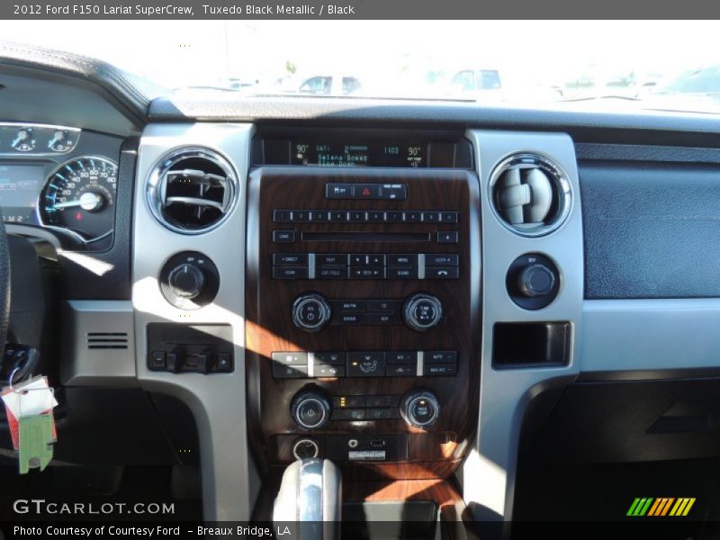 Tuxedo Black Metallic / Black 2012 Ford F150 Lariat SuperCrew