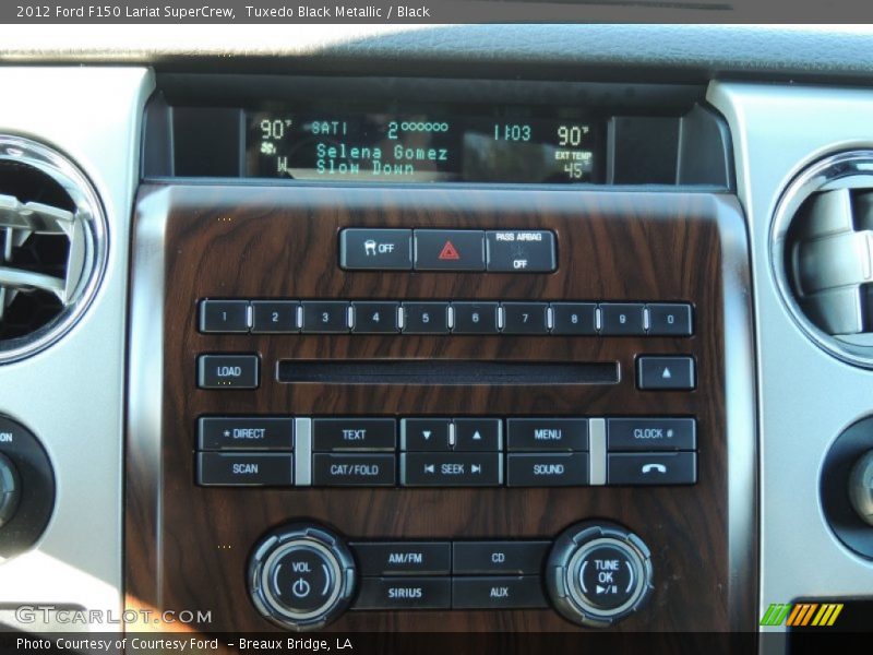 Tuxedo Black Metallic / Black 2012 Ford F150 Lariat SuperCrew