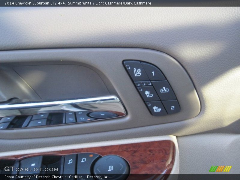 Summit White / Light Cashmere/Dark Cashmere 2014 Chevrolet Suburban LTZ 4x4