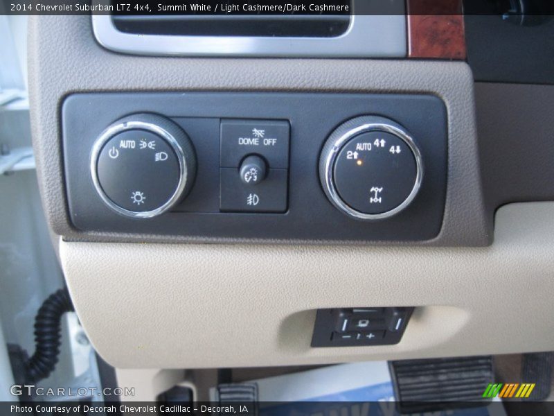 Summit White / Light Cashmere/Dark Cashmere 2014 Chevrolet Suburban LTZ 4x4