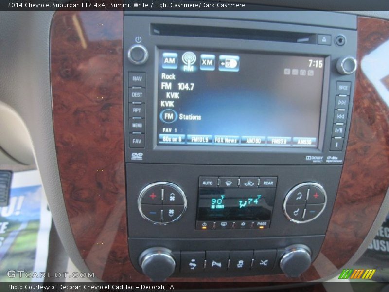Summit White / Light Cashmere/Dark Cashmere 2014 Chevrolet Suburban LTZ 4x4