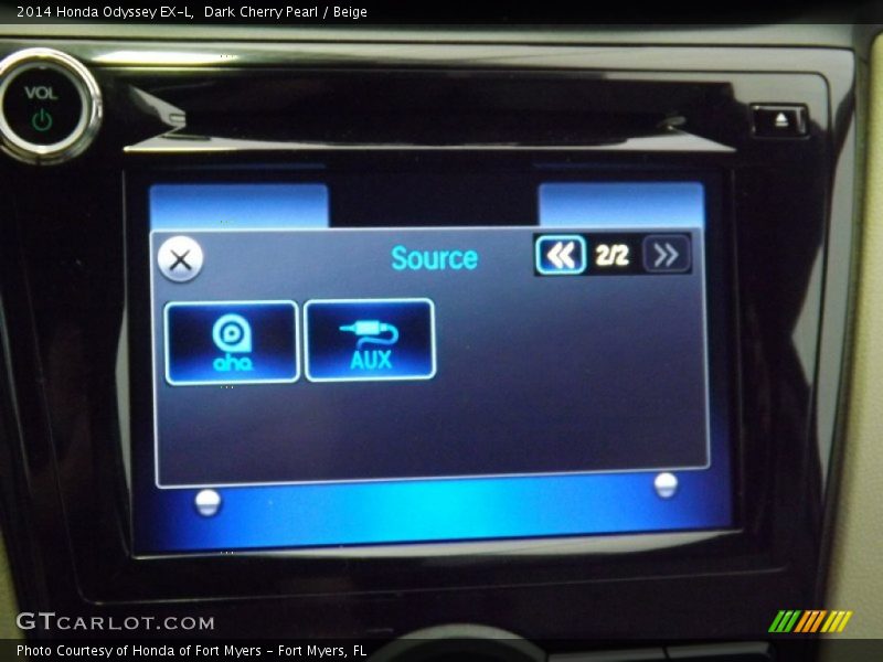 Dark Cherry Pearl / Beige 2014 Honda Odyssey EX-L