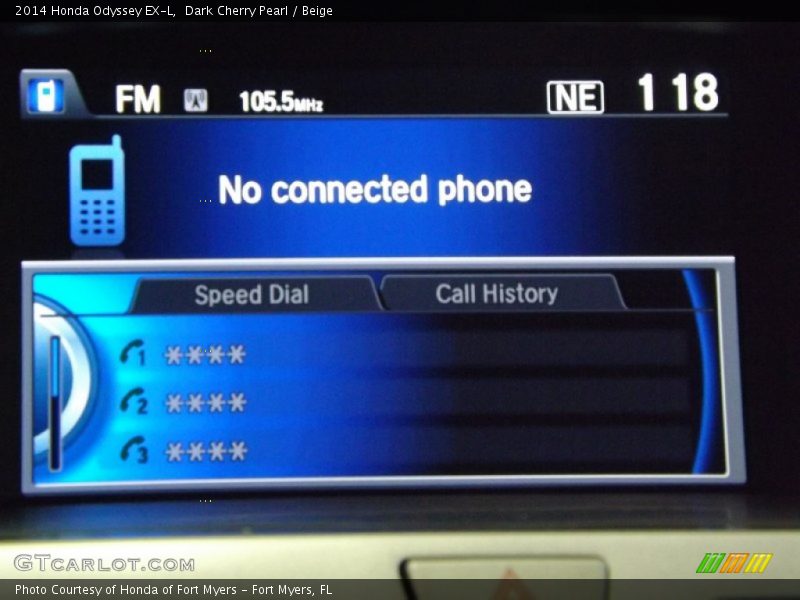 Dark Cherry Pearl / Beige 2014 Honda Odyssey EX-L