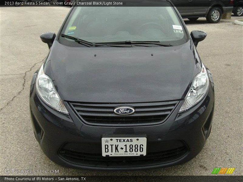 Violet Gray / Charcoal Black/Light Stone 2013 Ford Fiesta S Sedan