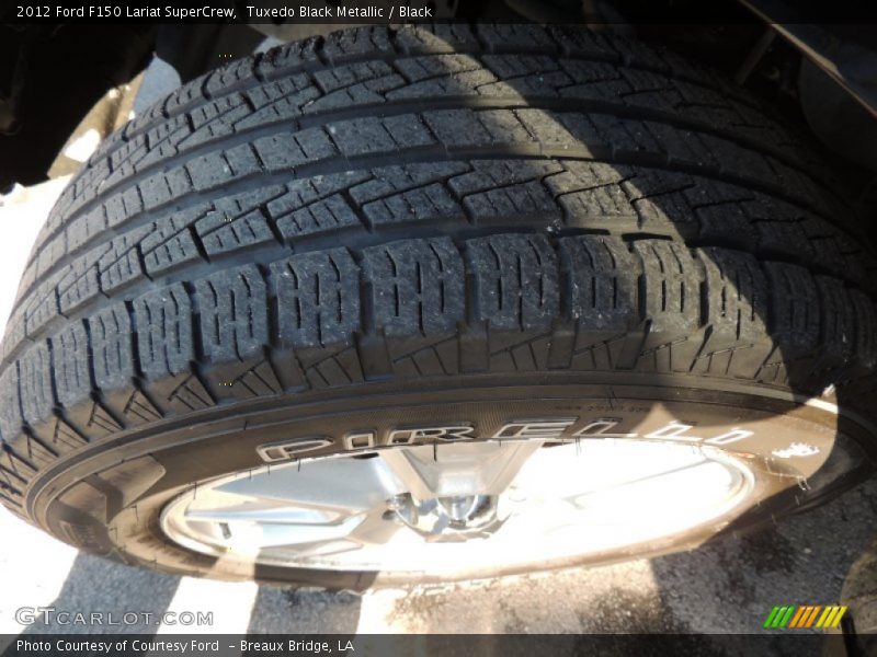 Tuxedo Black Metallic / Black 2012 Ford F150 Lariat SuperCrew
