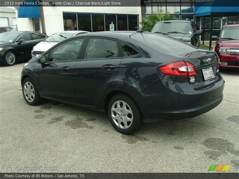 Violet Gray / Charcoal Black/Light Stone 2013 Ford Fiesta S Sedan