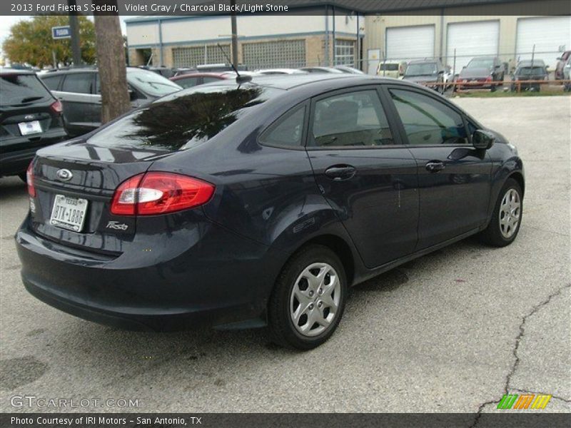 Violet Gray / Charcoal Black/Light Stone 2013 Ford Fiesta S Sedan