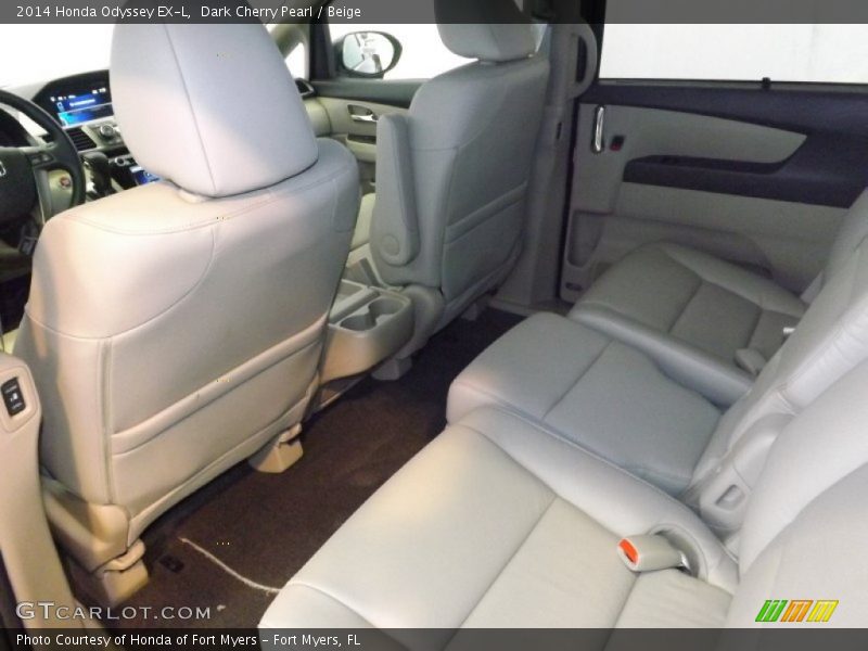 Dark Cherry Pearl / Beige 2014 Honda Odyssey EX-L