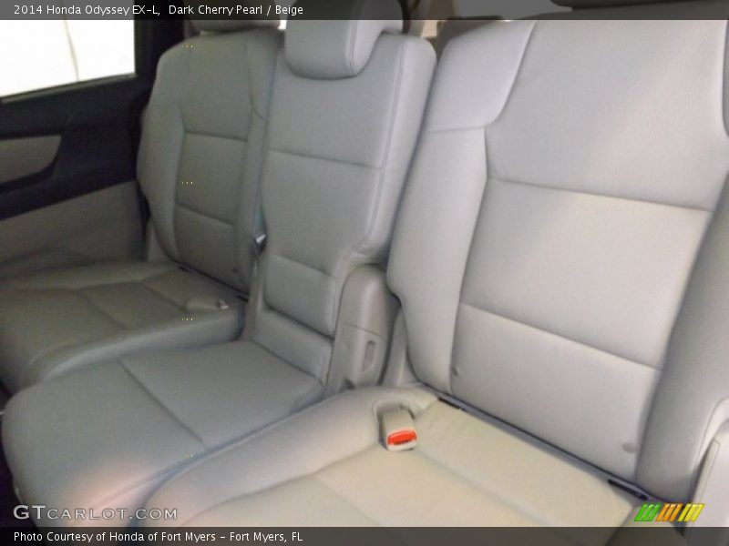 Dark Cherry Pearl / Beige 2014 Honda Odyssey EX-L
