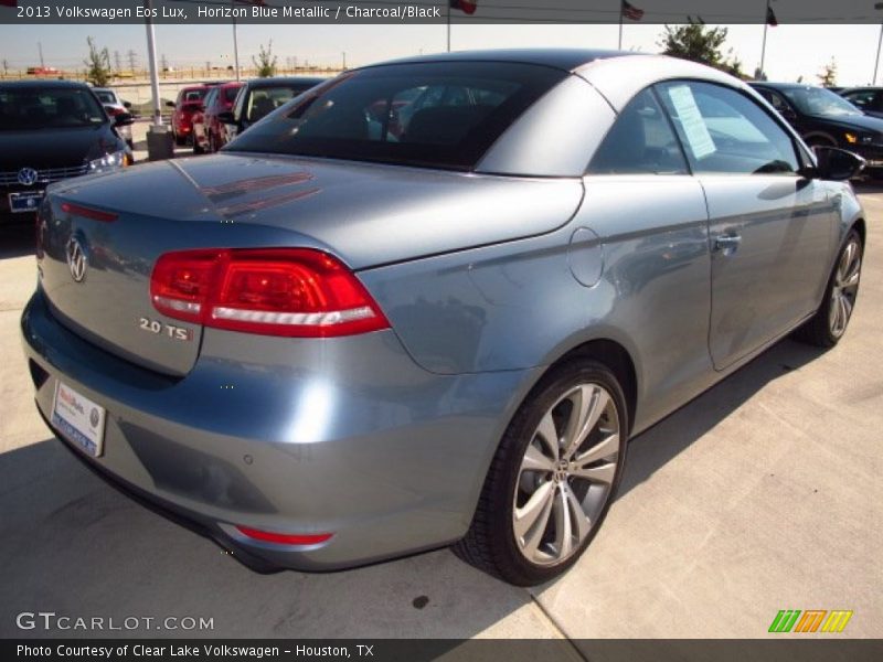 Horizon Blue Metallic / Charcoal/Black 2013 Volkswagen Eos Lux
