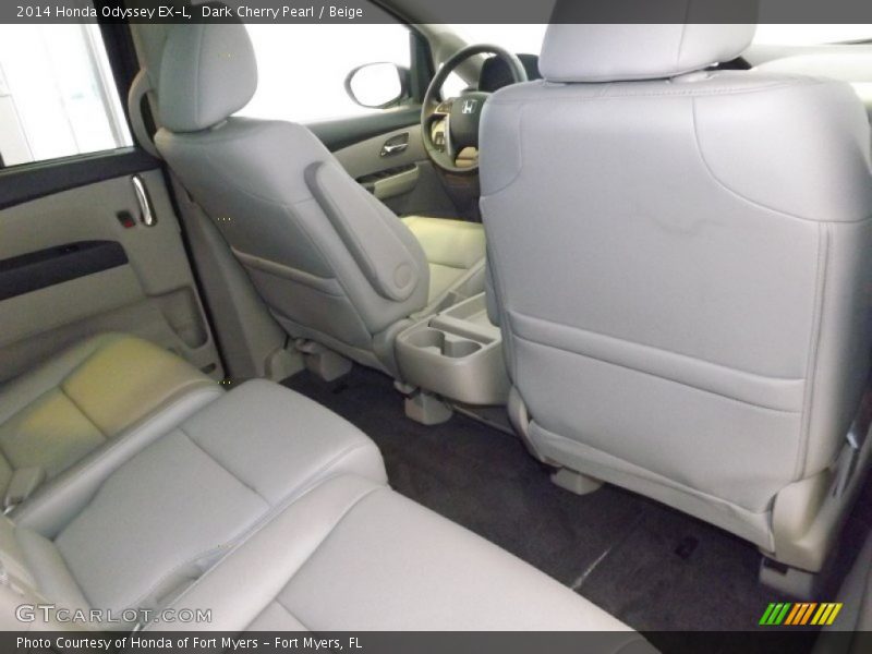 Dark Cherry Pearl / Beige 2014 Honda Odyssey EX-L
