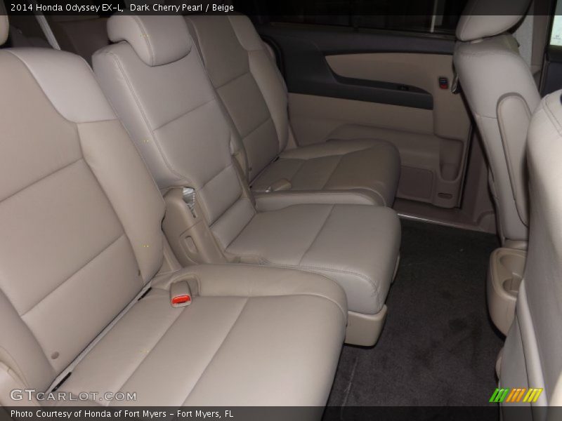 Dark Cherry Pearl / Beige 2014 Honda Odyssey EX-L