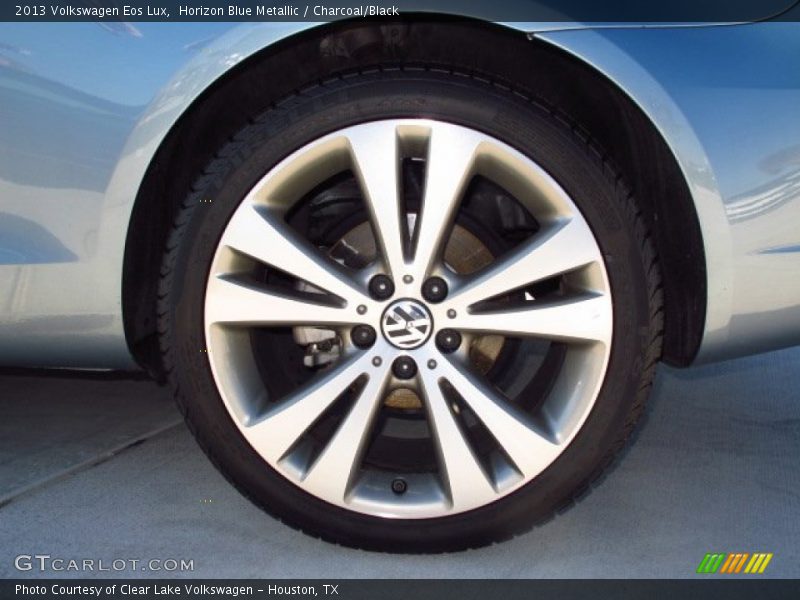 Horizon Blue Metallic / Charcoal/Black 2013 Volkswagen Eos Lux