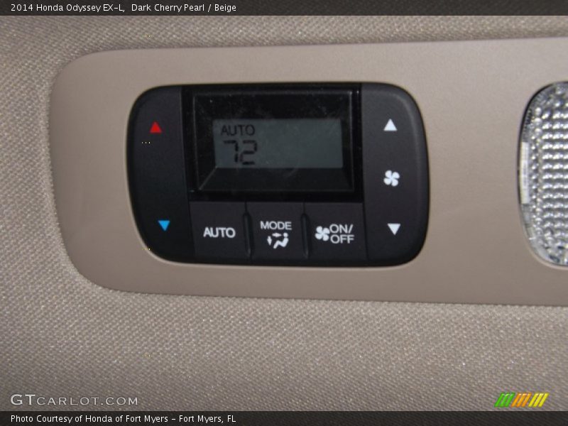 Dark Cherry Pearl / Beige 2014 Honda Odyssey EX-L