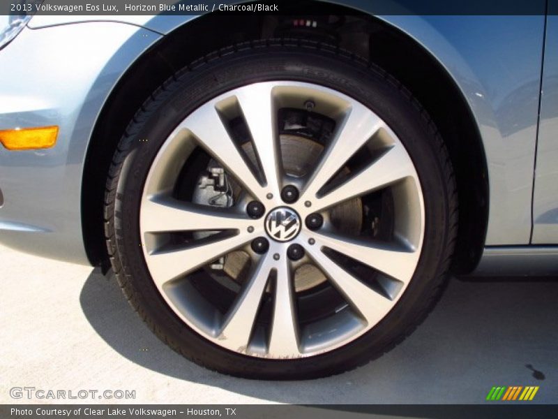 Horizon Blue Metallic / Charcoal/Black 2013 Volkswagen Eos Lux