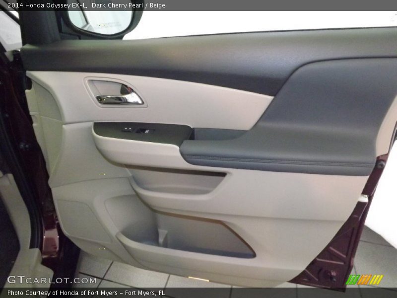 Dark Cherry Pearl / Beige 2014 Honda Odyssey EX-L