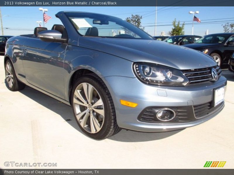 Horizon Blue Metallic / Charcoal/Black 2013 Volkswagen Eos Lux