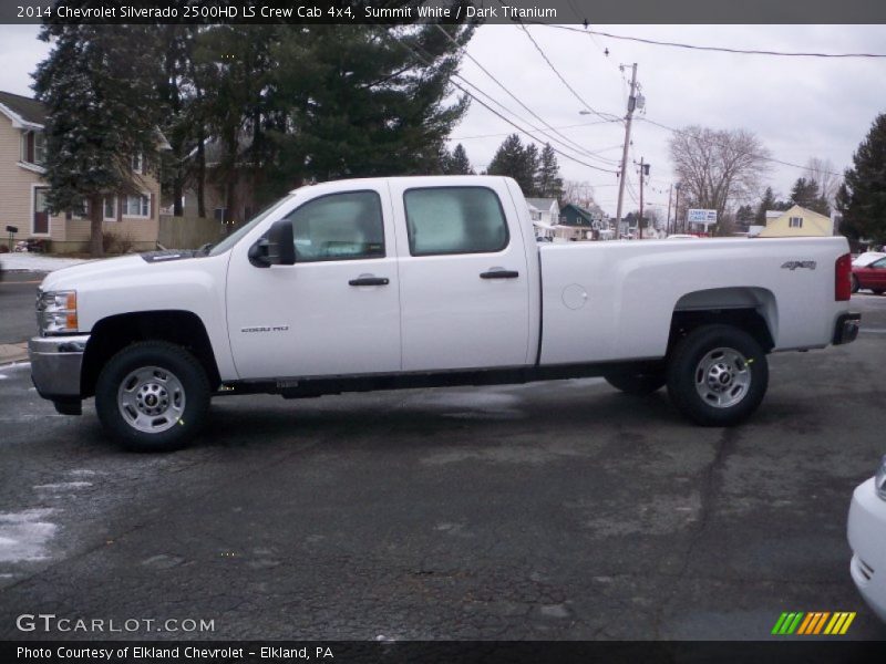 Summit White / Dark Titanium 2014 Chevrolet Silverado 2500HD LS Crew Cab 4x4