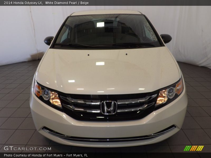 White Diamond Pearl / Beige 2014 Honda Odyssey LX