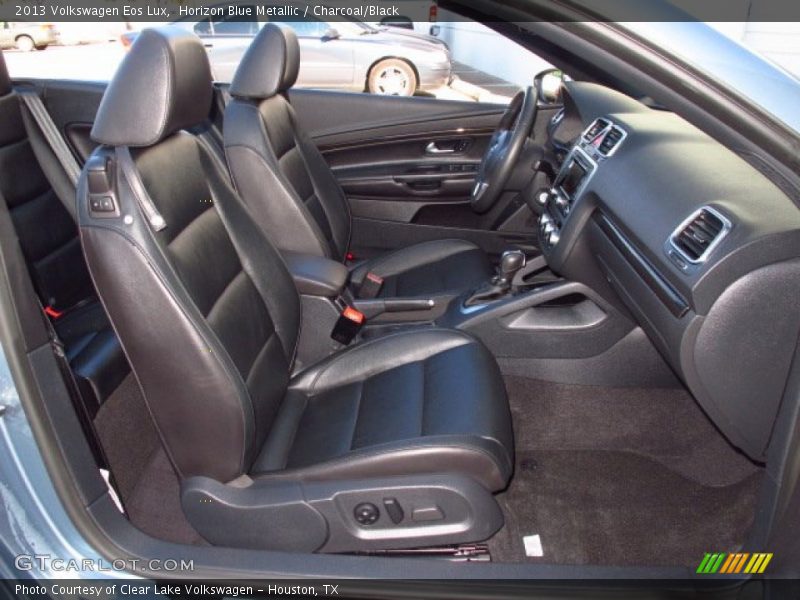Horizon Blue Metallic / Charcoal/Black 2013 Volkswagen Eos Lux