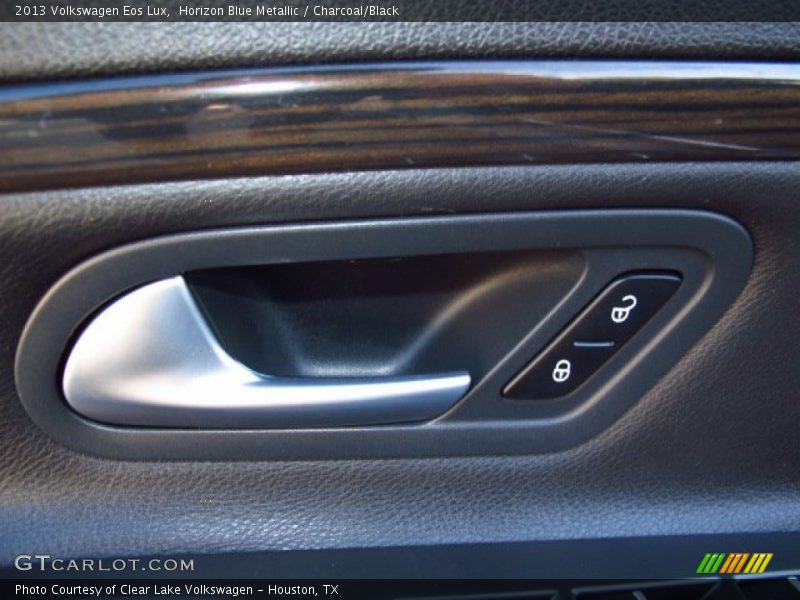 Horizon Blue Metallic / Charcoal/Black 2013 Volkswagen Eos Lux
