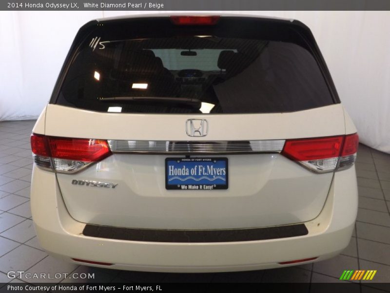 White Diamond Pearl / Beige 2014 Honda Odyssey LX