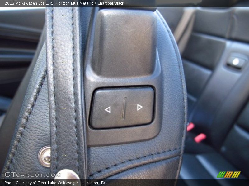 Horizon Blue Metallic / Charcoal/Black 2013 Volkswagen Eos Lux