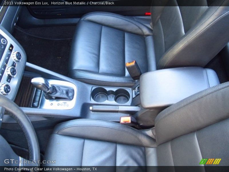Horizon Blue Metallic / Charcoal/Black 2013 Volkswagen Eos Lux